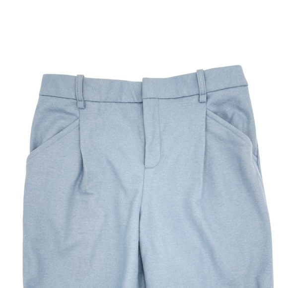 Banana Republic Womens Light Blue Wool Blend Pleated Front Pants Size 14 NWT - Picture 2 of 8